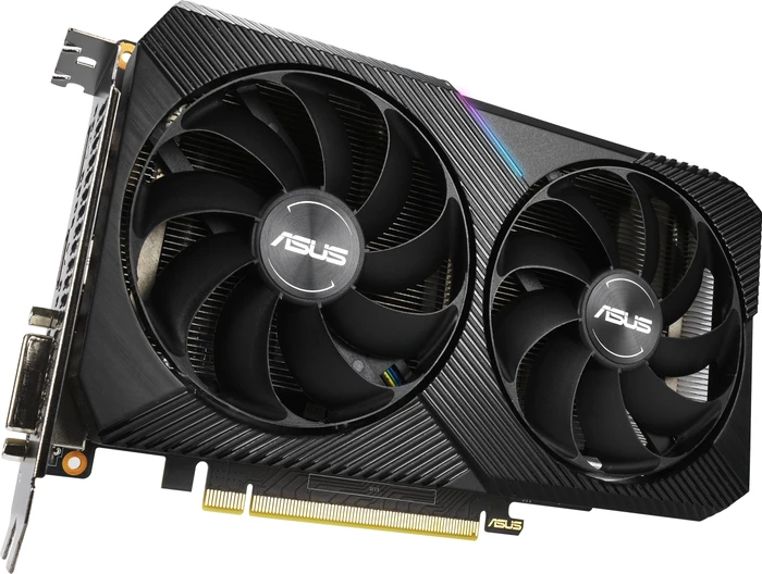 ASUS Dual GeForce RTX 2060 Mini, DUAL-RTX2060-6G-MINI, 6GB GDDR6, DVI, HDMI, DP