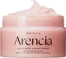 Arencia Fresh Cloud Sea Salt Body & Scalp Scrub Lavender & Pear, 260g