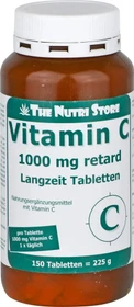 The Nutri Store Vitamin C 1000mg retard Langzeit Tabletten, 150 Stück