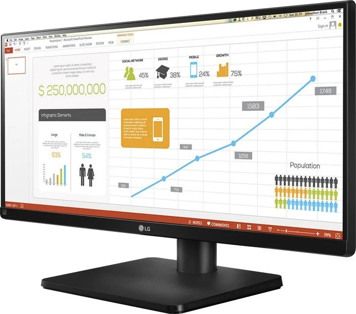 LG 34UB67-B, 34"