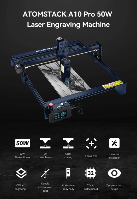 AtomStack A10 Pro Laser Engraver, Bausatz