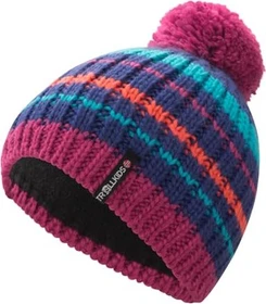 Trollkids Hafjell Bobble Mütze bright berry (Junior)