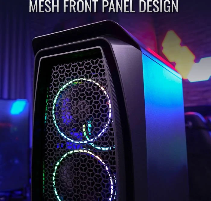 AeroCool Aero One Eclipse, schwarz, Glasfenster