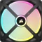 Corsair iCUE LINK QX140 RGB Starter Kit, schwarz, LED-Steuerung, 140mm, 2er-Pack Vorschaubild