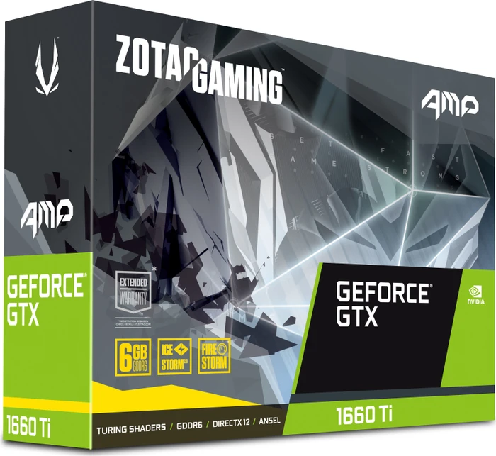 Zotac Gaming GeForce GTX 1660 Ti AMP, 6GB GDDR6, HDMI, 3x DP