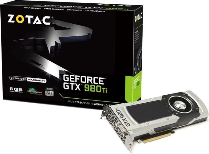 Zotac GeForce GTX 980 Ti, 6GB GDDR5, DVI, HDMI, 3x DP