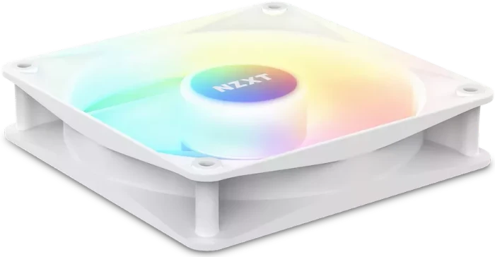 NZXT F Series F140 RGB Core Twin Pack, Matte White, weiß, LED-Steuerung, 140mm, 2er-Pack