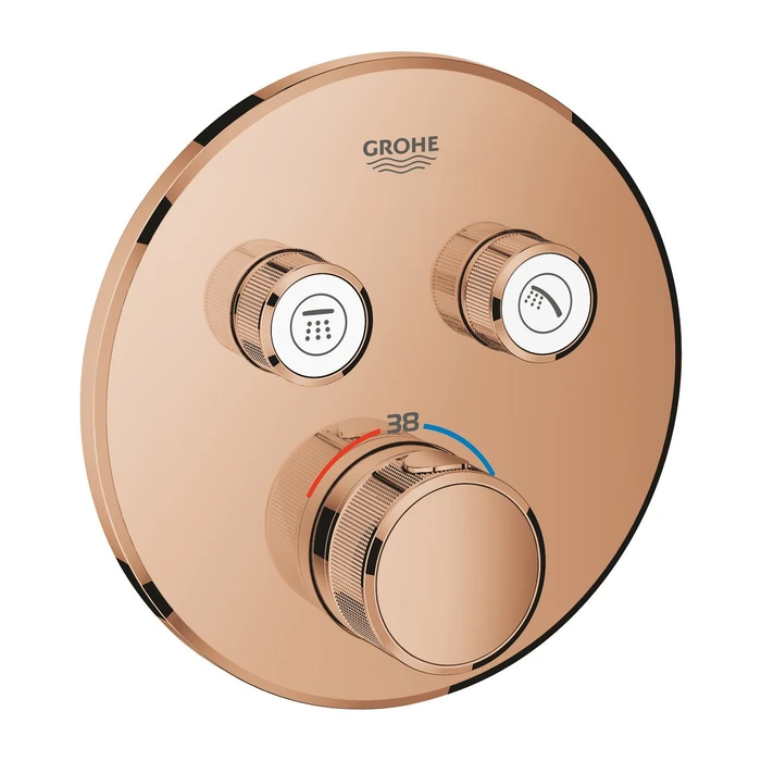 Grohe Grohtherm SmartControl Thermostat mit 2 Ventilen warm sunset