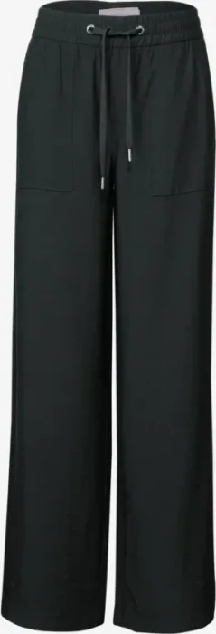 Street One Wide Leg Crepe Hose pine grove green (Damen)
