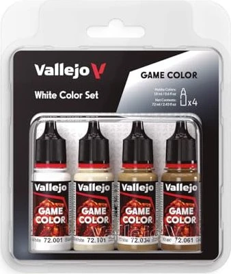 Vallejo Game Color White Color Set Farbset, 4-tlg.