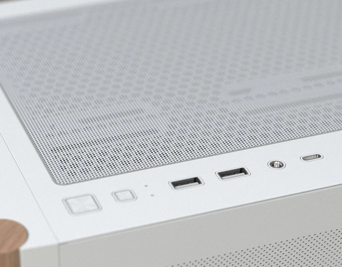 AeroCool D301A White, inkl. 4x Lüfter, Lüfter LED ARGB, Glasfenster