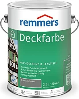 Remmers Deckfarbe dunkelgrau, 2.5l