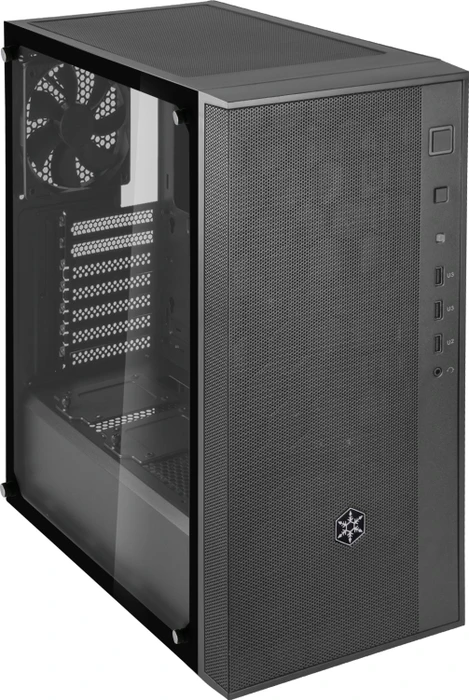 SilverStone Fara R1, schwarz, Glasfenster