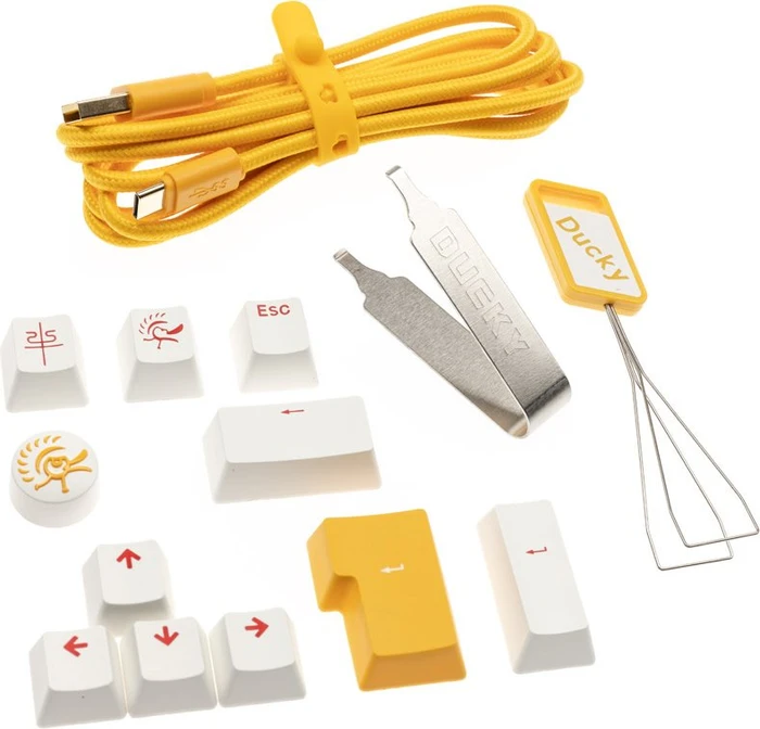 Ducky One 3 Yellow Mini PBT, LEDs RGB, MX RGB BLACK, USB, DE