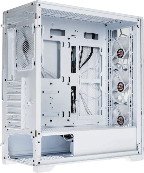 Raijintek Ponos Ultra White TG4, weiß, Glasfenster