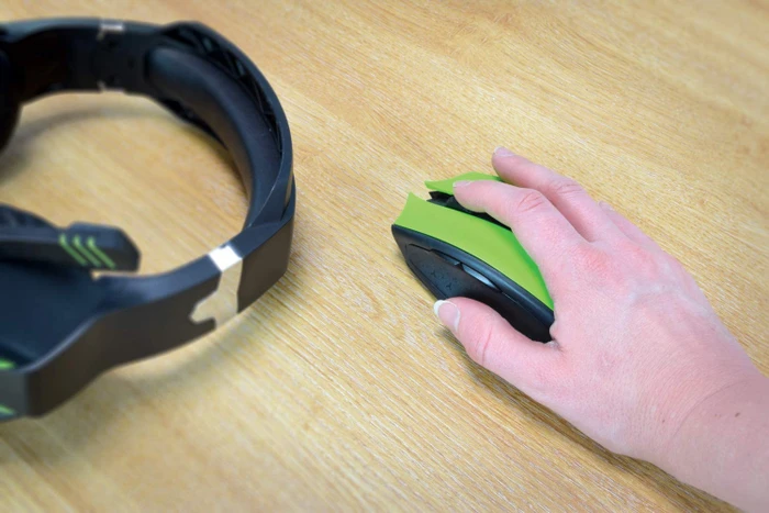 AV:Link 2.4G Hand-Byte Wireless Gaming Mouse grün/schwarz, USB