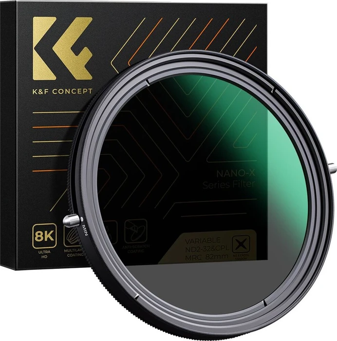 K&F Concept Nano-X 2in1 CPL & ND2-ND32 (1-5 stops) 72mm