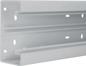 Hager PVC-Brüstungskanal-Unterteil BR, frontrastend, für Oberteil 80mm in Lichtgrau