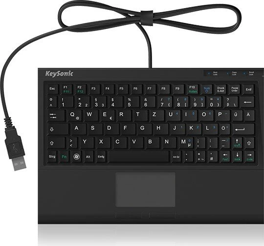 KeySonic ACK-3410, schwarz, USB, DE