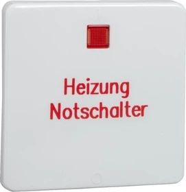 Schrack ELSO Wippe für Heizung-Notschalter 2-polig, reinweiß