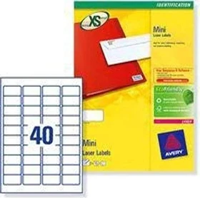 Avery-Zweckform Mini-Organisationsetiketten, 45.7x25.4mm, weiß, 25 Blatt (1000 Etiketten)