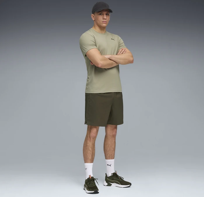 Puma Train All Day Essentials Poly Texture T-Shirt kurzarm lux army (Herren)