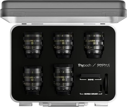 Thypoch Simera-C 21/28/35/50/75mm T1.5 FF Prime Cine 5 Lens Set für Sony E
