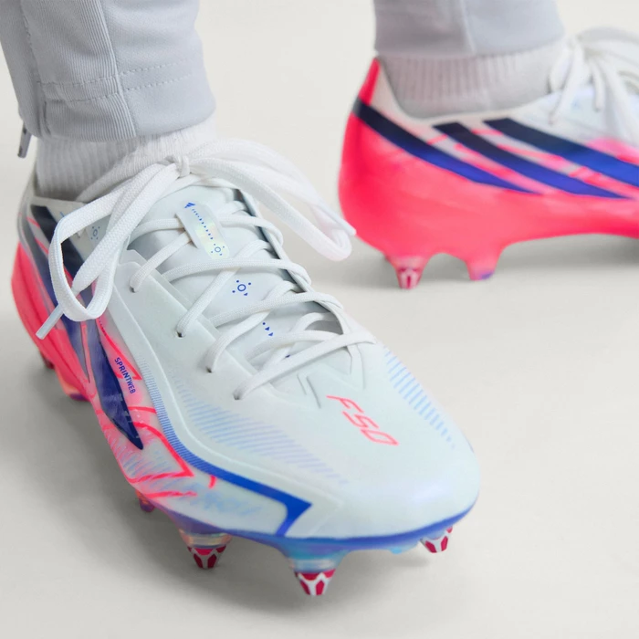 adidas F50 Hyperfast Elite SG cloud white/solar purple/solar turbo