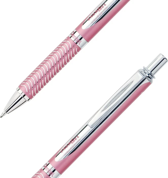 Pentel EnerGel Sterling BL407 Gelroller rosa/silber
