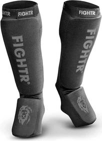 Fightr Kickboxen Protect Schienbeinschutz all black