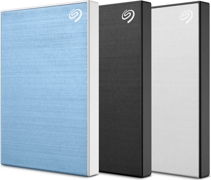 Seagate One Touch Portable HDD, Light Blue, 4TB, +Rescue, USB 3.0 Micro-B