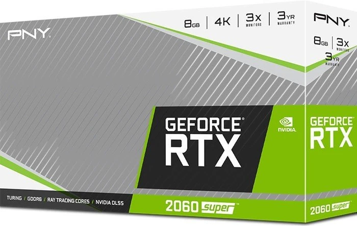 PNY GeForce RTX 2060 SUPER Dual Fan, 8GB GDDR6, DVI, HDMI, DP