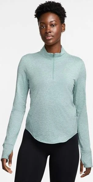 Nike Swift Dri-FIT UV 1/4-Zip Laufshirt langarm cannon/heather (Damen)