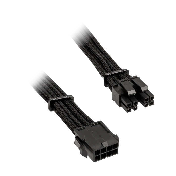 BitFenix Alchemy 3x 8-Pin PCIe Aluminum Comb Extensions Cable Kit, Verlängerungs-Kit für Netzteile, schwarz