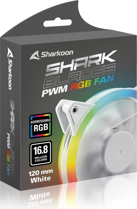 Sharkoon Shark Blades RGB PWM weiß, 120mm