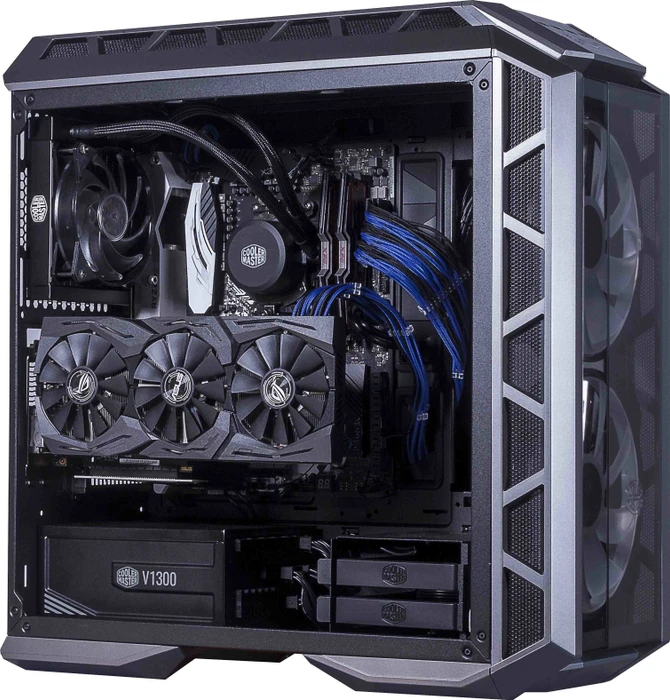 Cooler Master Sleeved Extension Cable Kit, 30cm, schwarz/blau