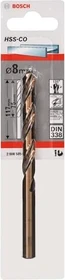 Bosch Professional HSS-Co Spiralbohrer, 8x75x117mm, 1 Stück