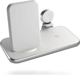 Zens 4 in 1 Stand+Watch Wireless Charger Aluminium weiß