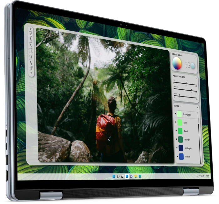 Dell Inspiron 16 2-in-1 7640, Ice Blue, Core Ultra 7 155H, 16GB RAM, 1TB SSD, DE