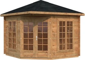 Palmako Melanie 7m² Gartenhaus hellbraun tauchgrundiert