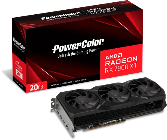PowerColor Radeon RX 7900 XT, 20GB GDDR6, HDMI, USB-C, 2x DP