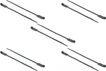 DeLOCK Kabelbinder mit Beschriftungsfeld, 4.8mm, 270mm, schwarz, 10 Stück