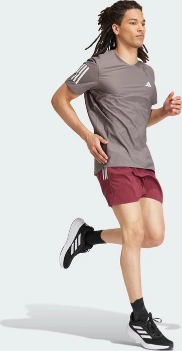 adidas Own the Run Laufshirt kurzarm charcoal (Herren)