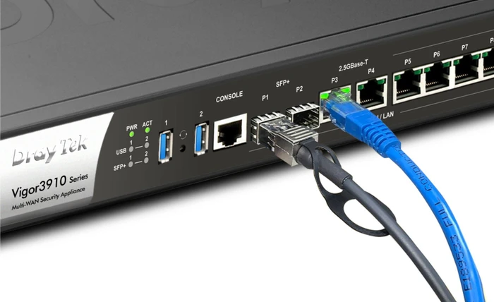 DrayTek Vigor 3910 Rackmount Gigabit Router, 10x RJ-45, 2x SFP+