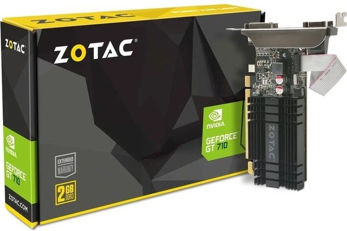 Zotac GeForce GT 710, 2GB DDR3, VGA, DVI, HDMI