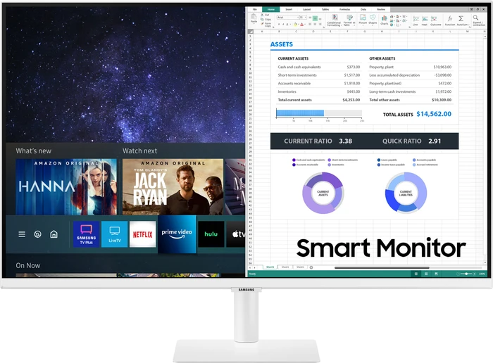 Samsung Smart Monitor M5 M50A, weiß, 31.5"