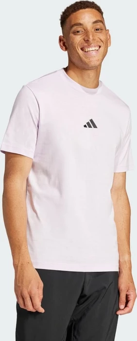 adidas Essentials Small Logo Single Jersey T-Shirt kurzarm ice lavender/black (Herren)