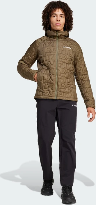 adidas Terrex Xperior PrimaLoft Loose Fill Hooded Isolation Funktionsjacke olive strata (Herren)