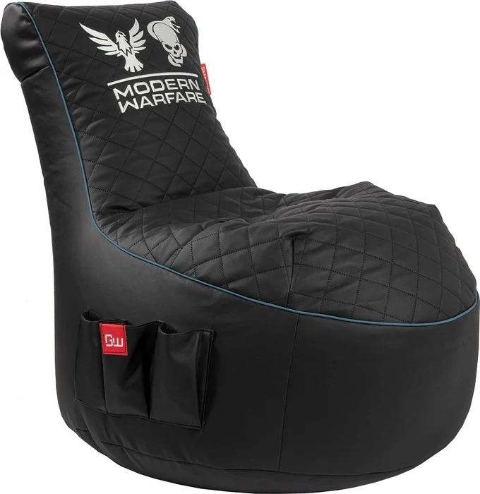 Gamewarez Gaming Sitzsack Classic Call of Duty Modern Warfare Limited Edition, schwarz/blau