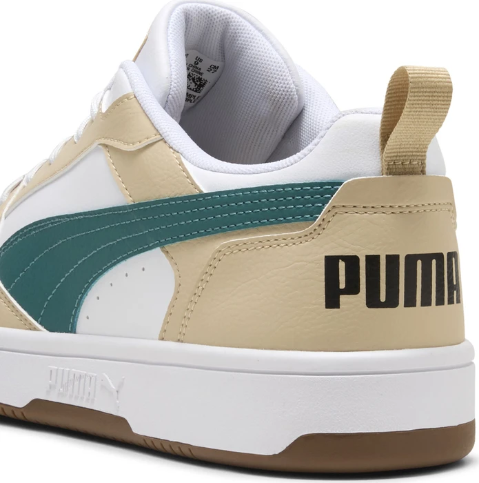 Puma Rebound V6 Low toasted almond/emerald ice/puma white